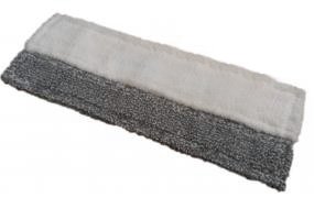 МОП плоский 40х11 см, уши, микрофибра+абразив 