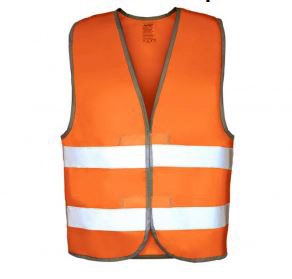 Жилет сигнальный с СОП ЧЗ, размер XL (52), оранжевый