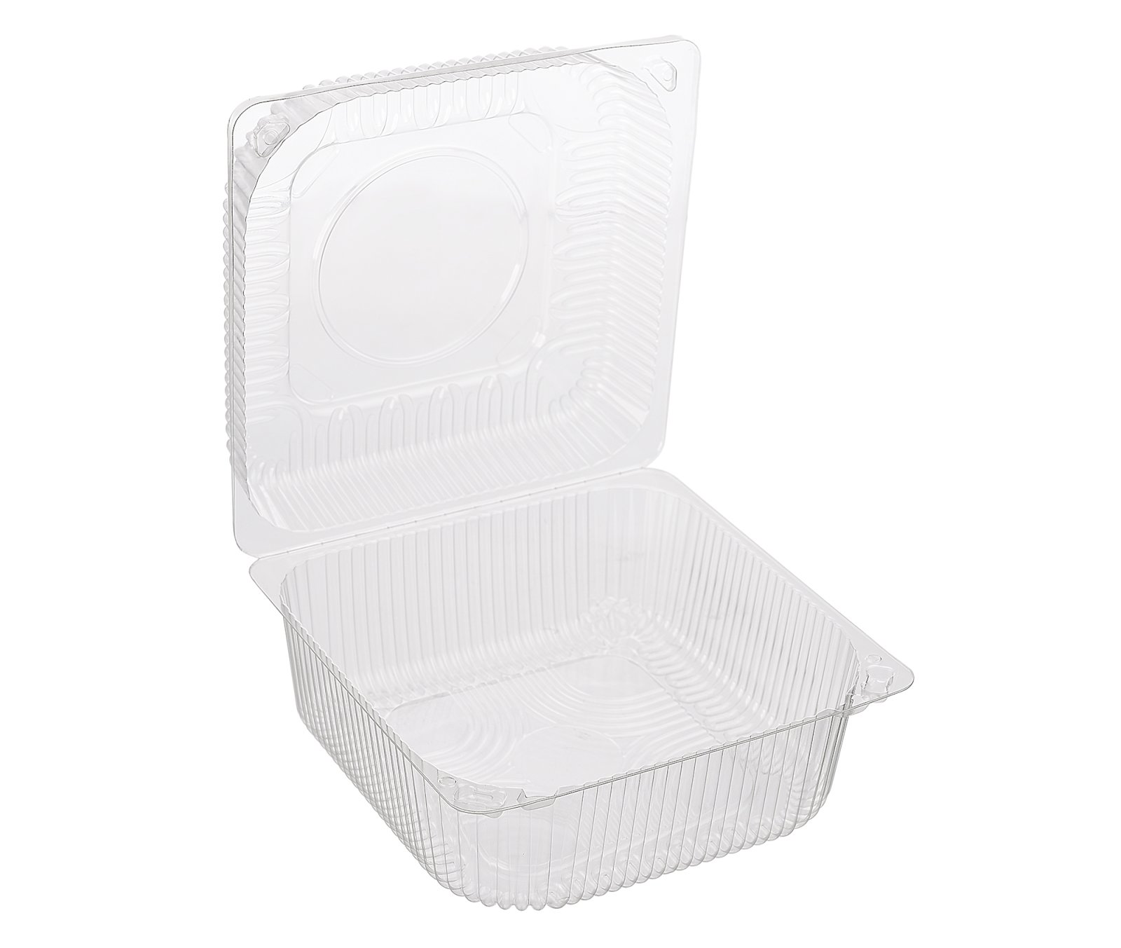 Контейнер с неразъемной крышкой ПФ-К15/Т изготовлен из полистирола, прозрачного цвета. Предназначен для фасовки салатов, десертов, кондитерских изделий, овощей, холодных закусок. Размер контейнера 152х152х80 мм. В упаковке 600 штук.