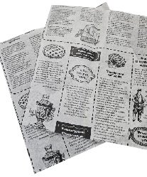 Бумага парафиновая Газета ВПМ 305х305 мм, черная, 1000 листов