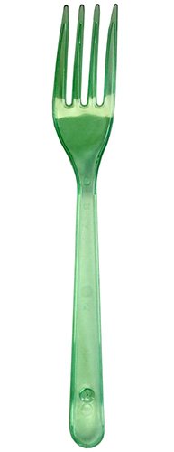 Вилка столовая одноразовая выполнена из прозрачного полистирола с зеленым оттенком. Предназначена для употребления холодных и горячих пищевых продуктов. Широко применяется в сфере быстрого питания, в выездных мероприятиях, на пикниках и фуршетах. Крепкая, прочная, устойчивая к влаге, жиру, механическим воздействиям, перепадам температур. Длина 180 мм.