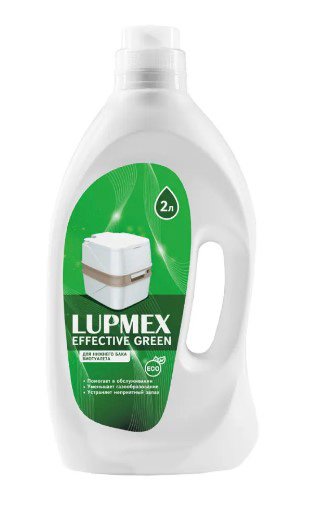 Lupmex Жидкость для биотуалета Effective Green сосна, 2 литра