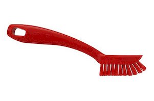 Щетка для чистки мелких деталей FBK 200 мм, красная